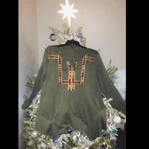 STYLE & Co Aztec Embellished Top